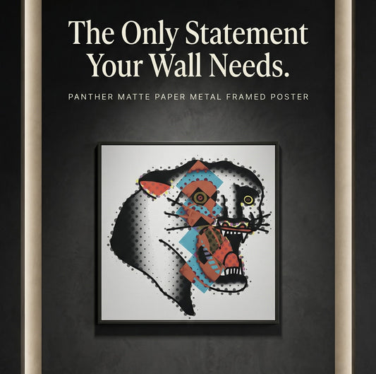 [ Panther ] Matte Paper Metal Framed Poster